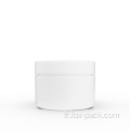 Pot rond en plastique blanc personnalisé